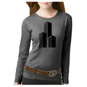 Women's Long Sleeve Premium Jersey Tee Thumbnail