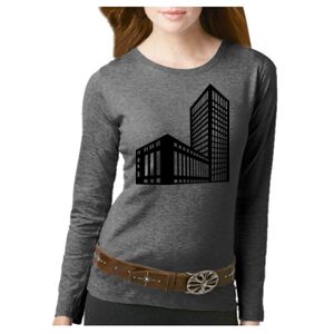 Women's Long Sleeve Premium Jersey Tee Thumbnail