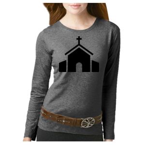 Women's Long Sleeve Premium Jersey Tee Thumbnail