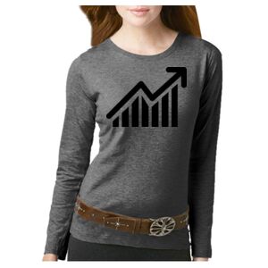 Women's Long Sleeve Premium Jersey Tee Thumbnail
