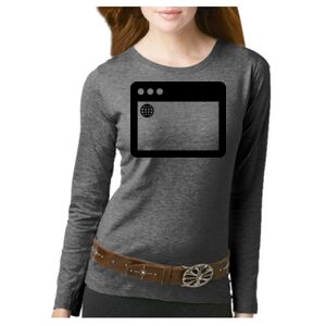 Women's Long Sleeve Premium Jersey Tee Thumbnail
