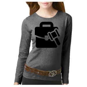 Women's Long Sleeve Premium Jersey Tee Thumbnail