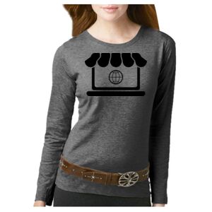 Women's Long Sleeve Premium Jersey Tee Thumbnail