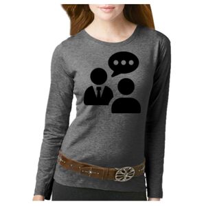 Women's Long Sleeve Premium Jersey Tee Thumbnail