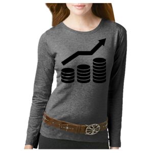 Women's Long Sleeve Premium Jersey Tee Thumbnail