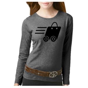 Women's Long Sleeve Premium Jersey Tee Thumbnail