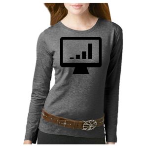 Women's Long Sleeve Premium Jersey Tee Thumbnail