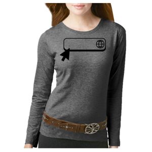 Women's Long Sleeve Premium Jersey Tee Thumbnail