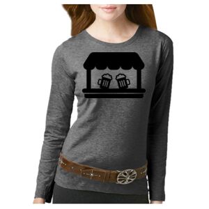 Women's Long Sleeve Premium Jersey Tee Thumbnail