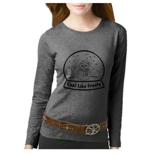Women's Long Sleeve Premium Jersey Tee Thumbnail