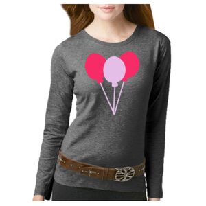 Women's Long Sleeve Premium Jersey Tee Thumbnail