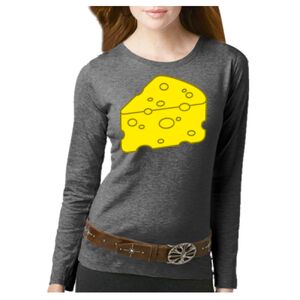 Women's Long Sleeve Premium Jersey Tee Thumbnail