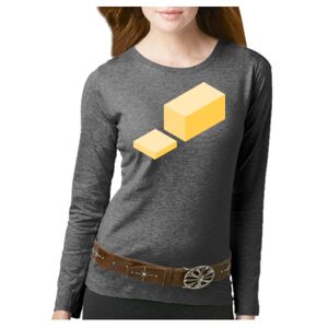 Women's Long Sleeve Premium Jersey Tee Thumbnail