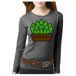Women's Long Sleeve Premium Jersey Tee Thumbnail