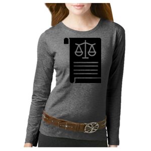 Women's Long Sleeve Premium Jersey Tee Thumbnail