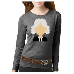 Women's Long Sleeve Premium Jersey Tee Thumbnail