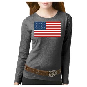 Women's Long Sleeve Premium Jersey Tee Thumbnail